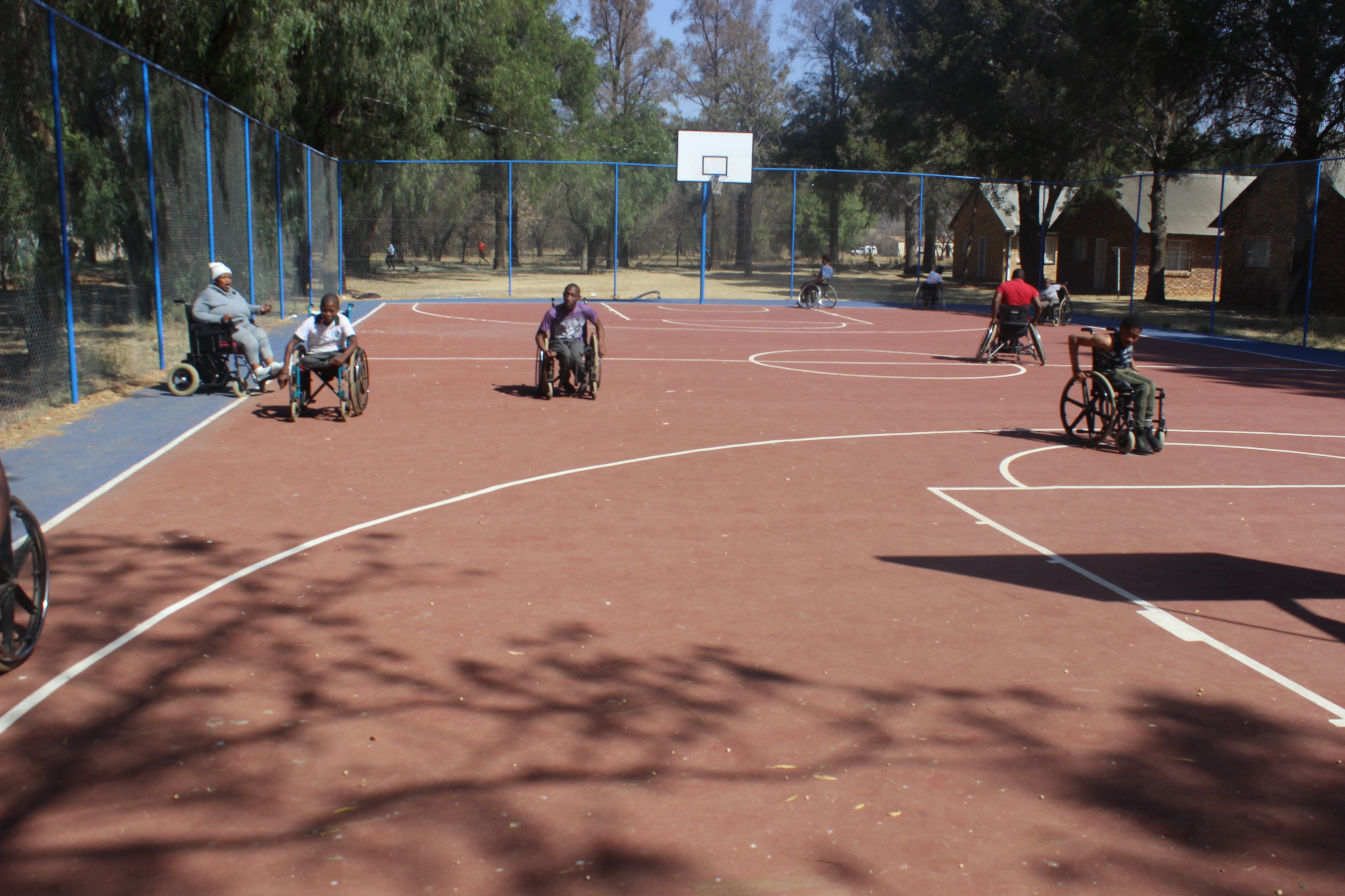 Wheelchair basketball court photo